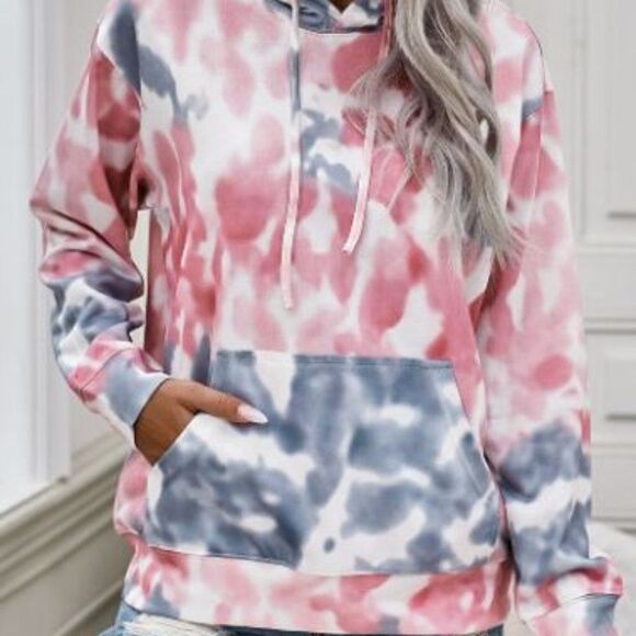 Tye Dye Pullover Hoodie - Picture 1 of 4
